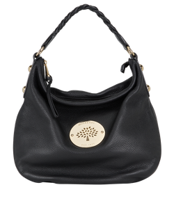 Medium Daria Hobo, Leather, Black, MIT, 2*